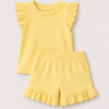 ellow Lace Summer Short Set Yellow Lace Summer Short Set