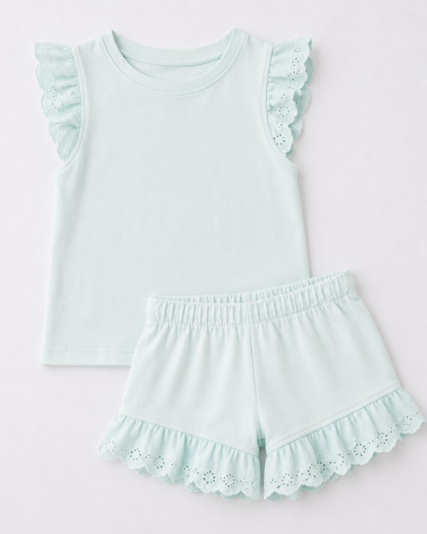 mint lacy summer set Mint Lace Summer Short Set