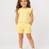 Girls Lemon Set (2) Yellow Lace Summer Short Set