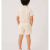 Oat Polo model back Oat Zip Polo Summer Set