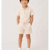 Oat Polo model front Oat Zip Polo Summer Set