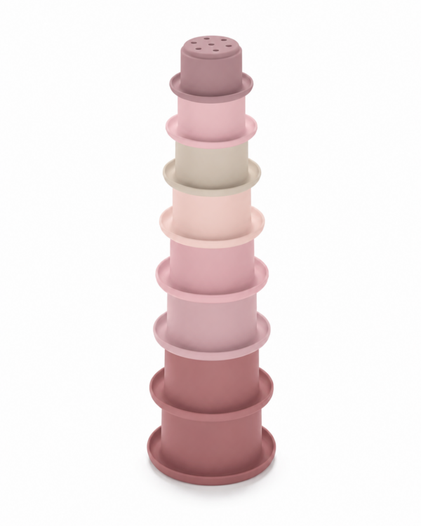 Pink Stacking Cups out Pink Stacking Cups