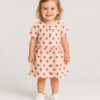 Strawberry Days Button Through Short Sleeve Dress