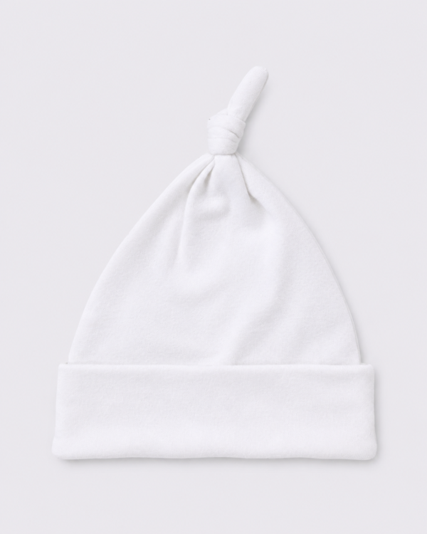 White baby Hat New Here, Loved Already Baby Gift Box