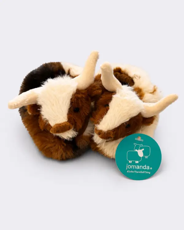 Jomanda Texas Longhorn Cow Slippers Jomanda Texas Longhorn Cow Slippers