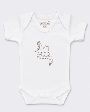 New Here, Loved Already Short Sleeve Bodysuit