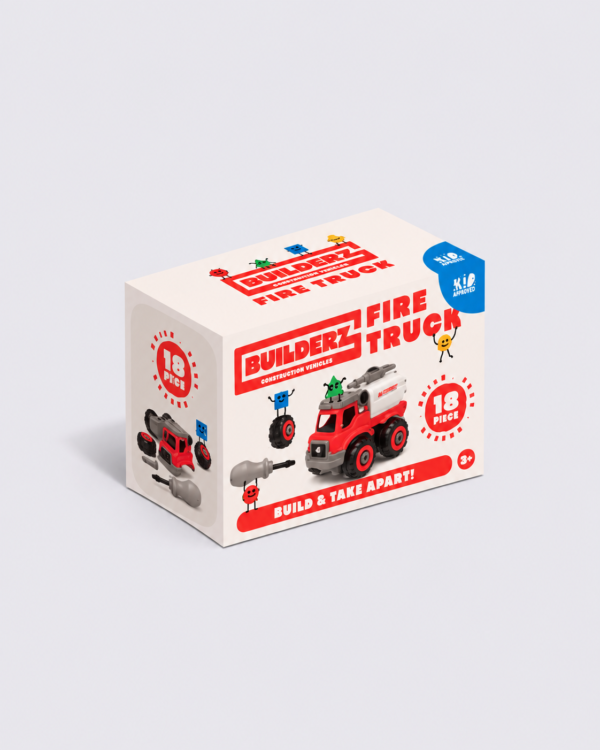 Builderz Fire Truck box Builderz Fire Truck – 18 Piece Buildable Vehicle