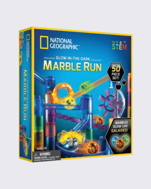 National Geographic Glow-in-the-Dark Marble Run – 50 Piece Set