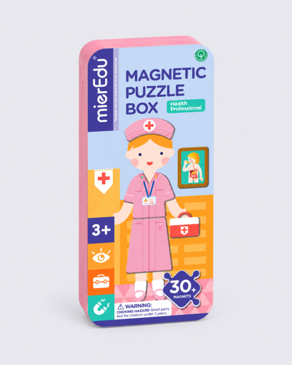 Health Professional Magnetic Puzzle Tin – 30+ Magnets front Health Professional Magnetic Puzzle Tin