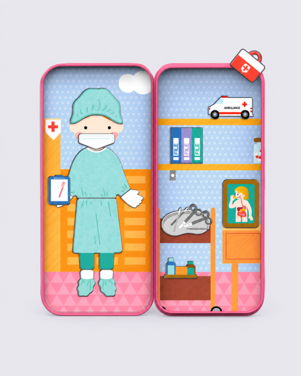 Health Professional Magnetic Puzzle Tin – 30+ Magnets open Health Professional Magnetic Puzzle Tin