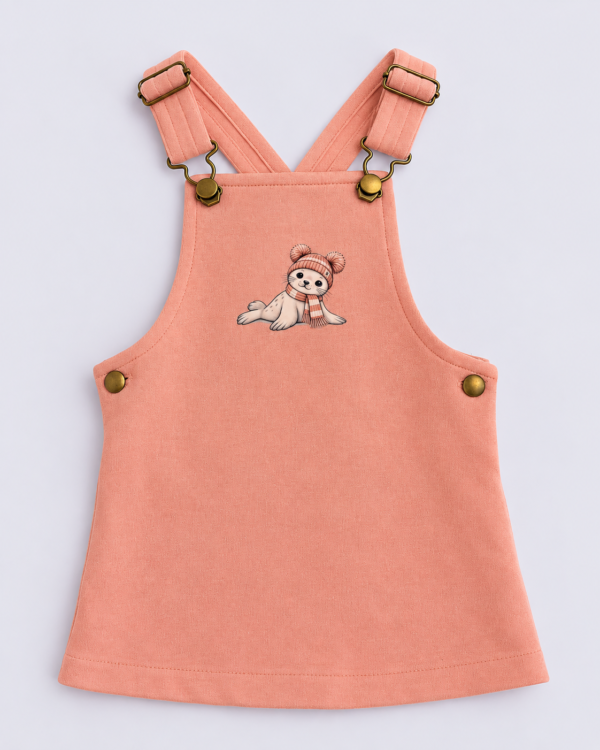 Seal Fleece Dungaree Dress Seal Fleece Dungaree Dress