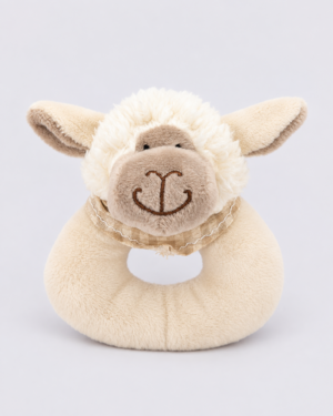 Sheep Baby plush Soft Toy Baby Rattle Jomanda Sheep Ring Rattle