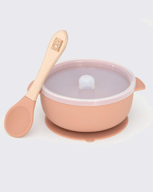 Green Island Silicone Baby Bowl & Spoon