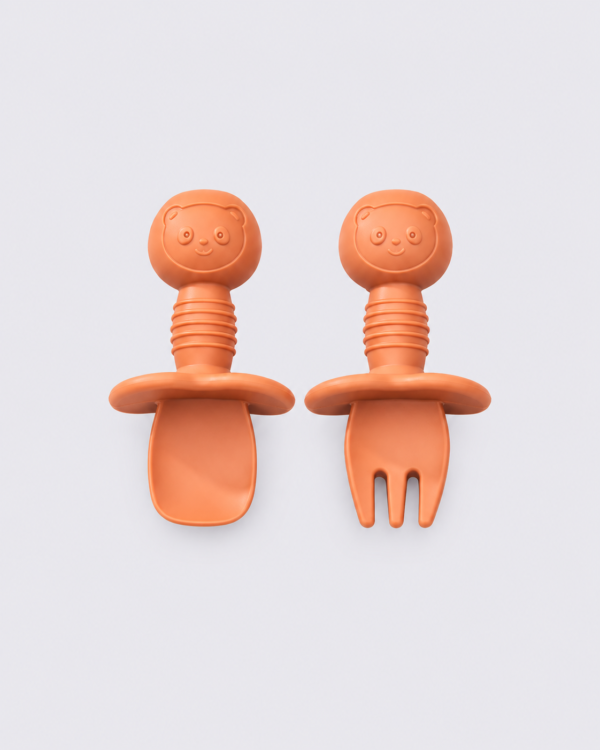 Green Island Silicone Baby Cutlery Set