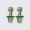 Green Island Silicone Baby Cutlery Set