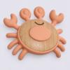 Silicone & Wood Crab Teether