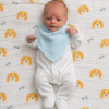 Ziggle Driftwood Waves Bandana Dribble Bibs – 4 Pack