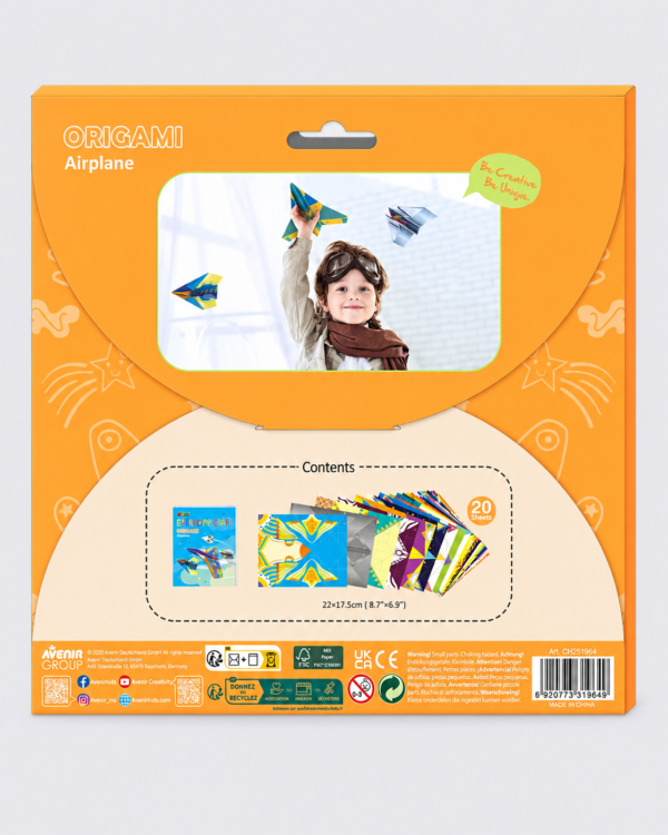 Avenir Origami Airplane Kit – 20 Paper Planes