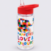 Colourful Patchwork Elephant Water Bottle Elmer 500ml Children’s Water Bottle