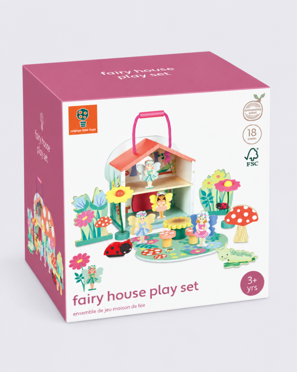 Orange Tree Toys Fairy House Play Set – 18 Pieces