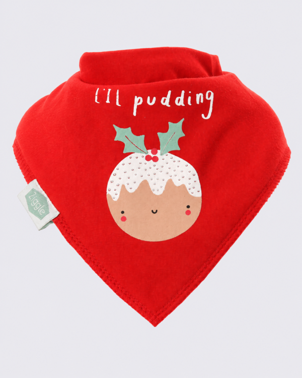 Little Pudding Christmas Bandana Bib