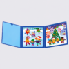 Festive Fold-Out Winter Puzzle Triptych Christmas Village Magnetic Jigsaws & Activity Set
