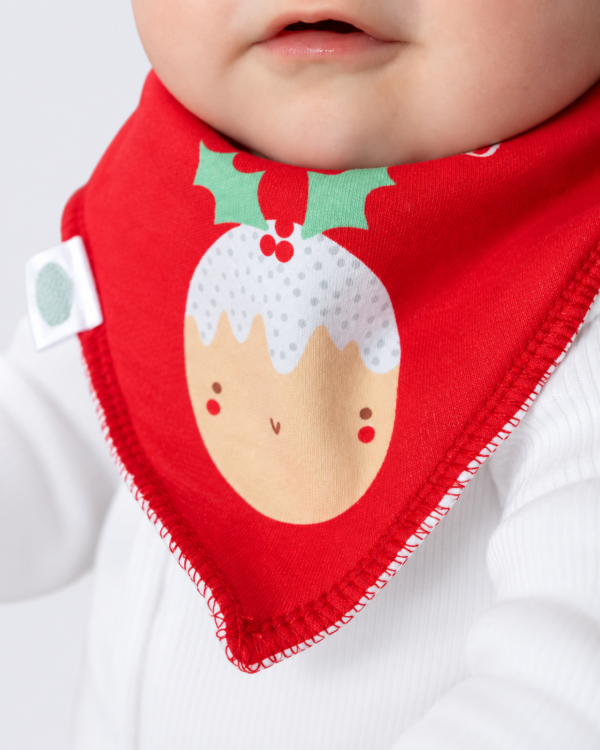 Little Pudding Christmas Bandana Bib