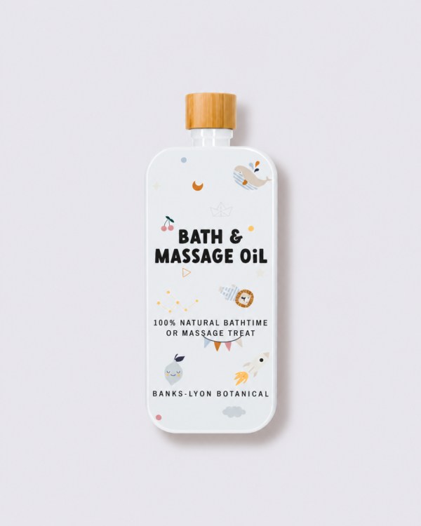 Minimalist Natural Bath Oil Bottle Banks-Lyon Botanical Bath & Massage Oil – 50ml