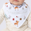 My First Christmas Bib Portrait My First Christmas Winter Animals Bandana Bib