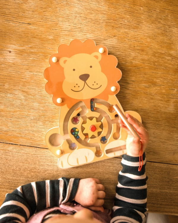 Orange Tree Toys Lion Magnetic Maze