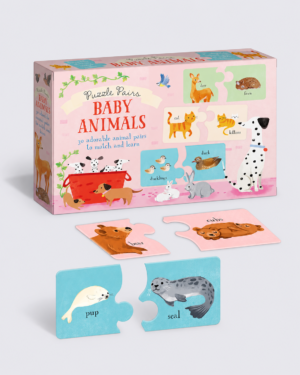 Pastel Baby Animals Puzzle Set-2 Puzzle Pairs Baby Animals – 30 Matching Pairs