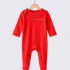 Red Rafferty Footed Baby Onesie The Christmas Club Baby Sleepsuit
