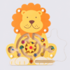 Orange Tree Toys Lion Magnetic Maze