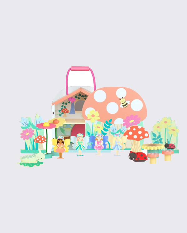Orange Tree Toys Fairy House Play Set – 18 Pieces