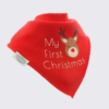 My First Christmas Reindeer Bandana Bib