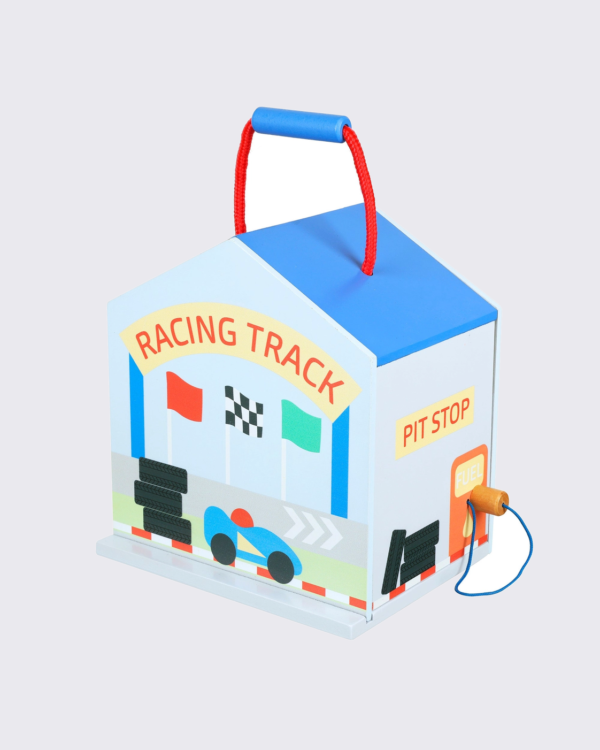 Orange Tree Toys Wooden Racing Track Play Set – 26 Pieces